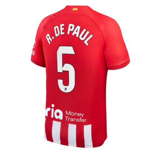 Pánský Fotbalový dres Atletico Madrid Rodrigo De Paul #5 2023-24 Domácí Krátký Rukáv